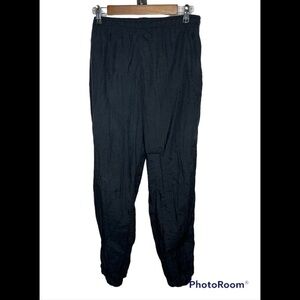 Cheetah Black Nylon Pants